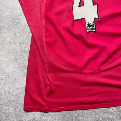 【正規品2004-2006 NIKE Manchester United home L/S HEINZE #4】