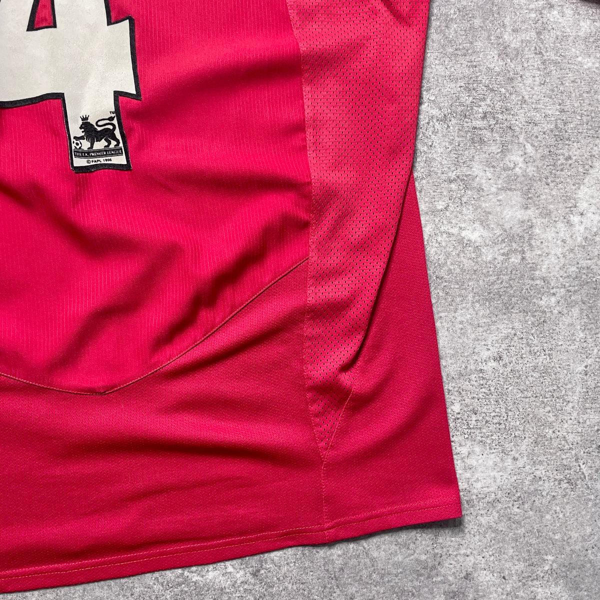 【正規品2004-2006 NIKE Manchester United home L/S HEINZE #4】