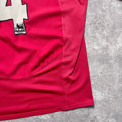 【正規品2004-2006 NIKE Manchester United home L/S HEINZE #4】
