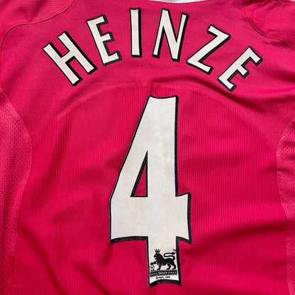 【正規品2004-2006 NIKE Manchester United home L/S HEINZE #4】