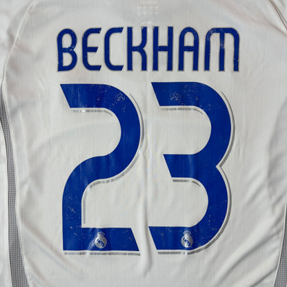【正規品2006-2007 adidas Real Madrid home Beckham #23】