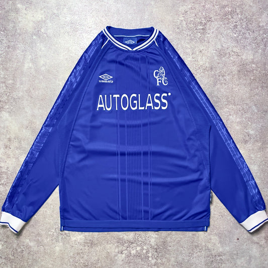 【正規品1999-2000 UMBRO Chelsea home L/S shirt】