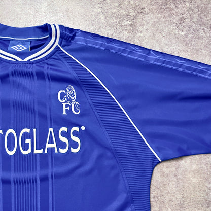 【正規品1999-2000 UMBRO Chelsea home L/S shirt】