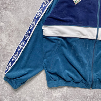 【正規品90s UMBRO Real Betis velours track jacket】