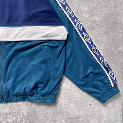 【正規品90s UMBRO Real Betis velours track jacket】