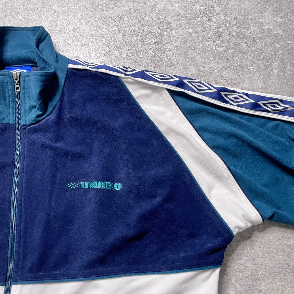 【正規品90s UMBRO Real Betis velours track jacket】