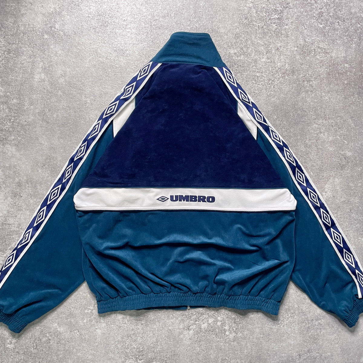 【正規品90s UMBRO Real Betis velours track jacket】