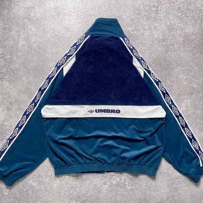【正規品90s UMBRO Real Betis velours track jacket】