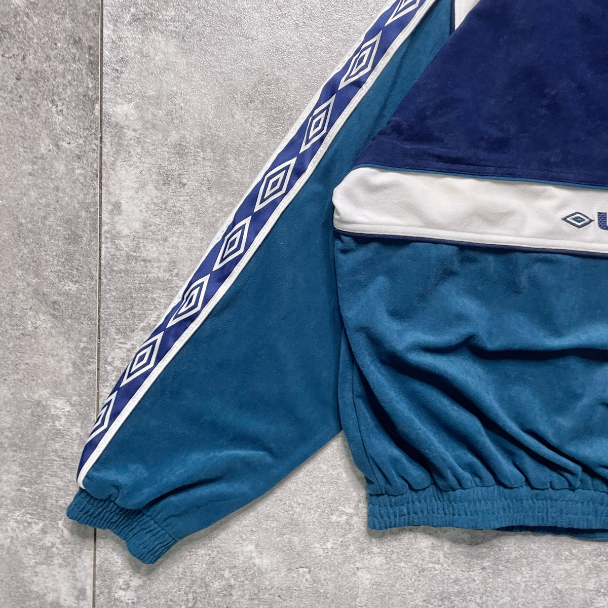 【正規品90s UMBRO Real Betis velours track jacket】