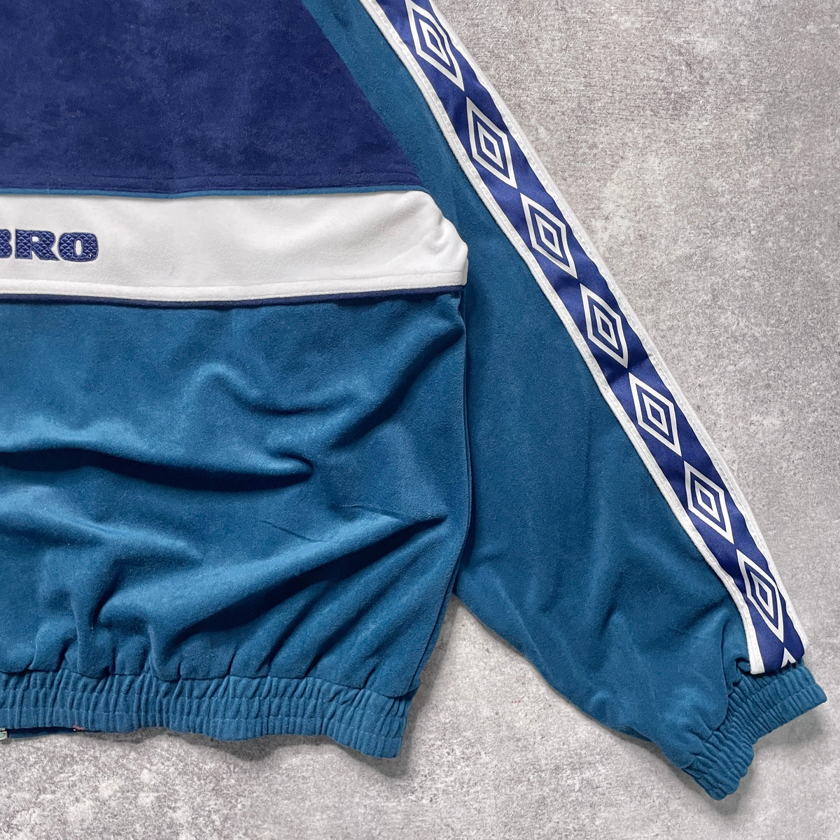 【正規品90s UMBRO Real Betis velours track jacket】