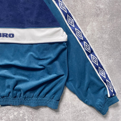 【正規品90s UMBRO Real Betis velours track jacket】