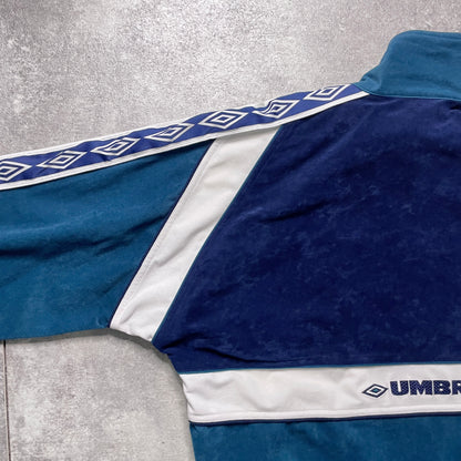 【正規品90s UMBRO Real Betis velours track jacket】