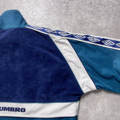 【正規品90s UMBRO Real Betis velours track jacket】