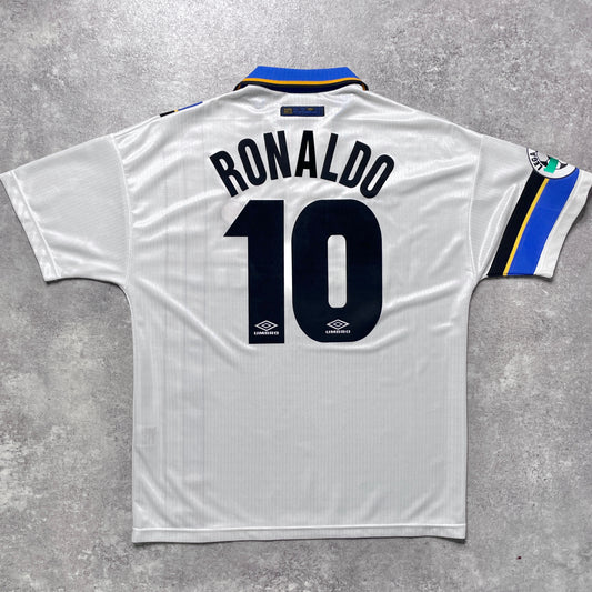 【正規品1997-1998 UMBRO Inter Milan away RONALDO #10】