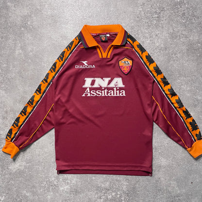 【正規品1998-1999 daiadora AS ROMA home L/S TOTTI #10】