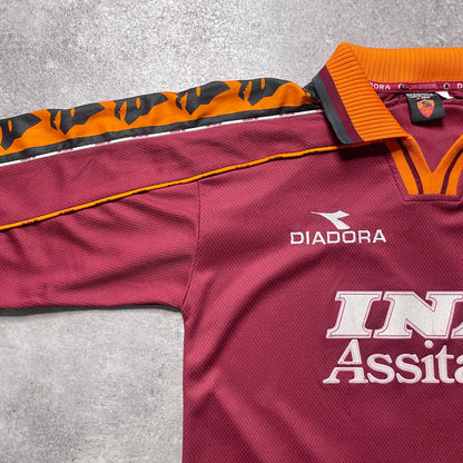 【正規品1998-1999 daiadora AS ROMA home L/S TOTTI #10】