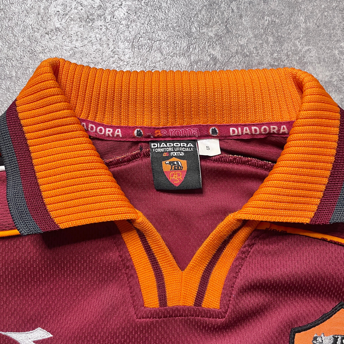 【正規品1998-1999 daiadora AS ROMA home L/S TOTTI #10】
