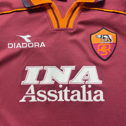 【正規品1998-1999 daiadora AS ROMA home L/S TOTTI #10】