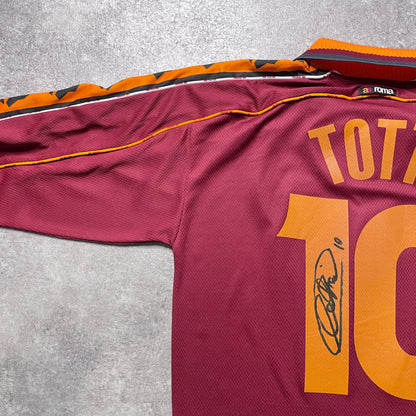 【正規品1998-1999 daiadora AS ROMA home L/S TOTTI #10】