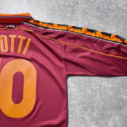 【正規品1998-1999 daiadora AS ROMA home L/S TOTTI #10】