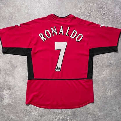 【正規品2002-2004 NIKE Manchester united homr RONALDO #7】