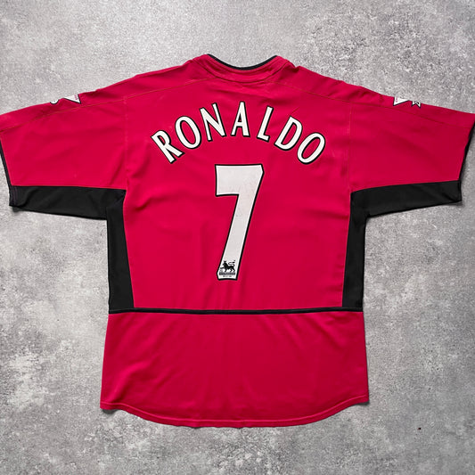 【正規品2002-2004 NIKE Manchester united homr RONALDO #7】