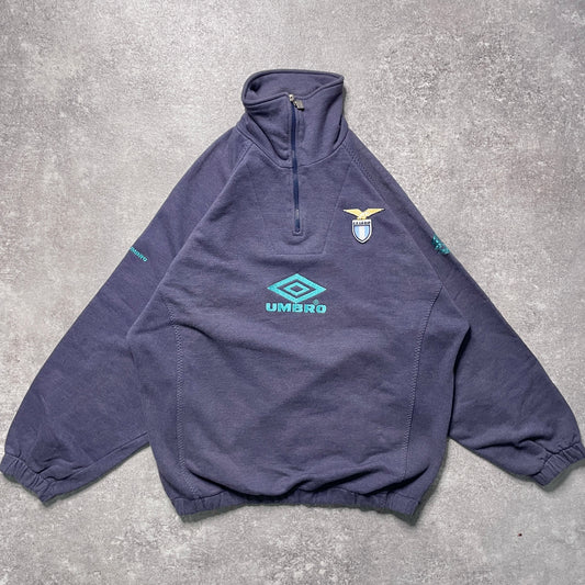 【正規品90s UMBRO SS Lazio half zip sweater】