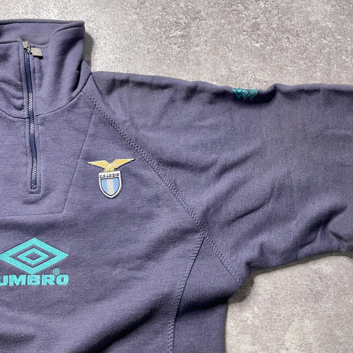 【正規品90s UMBRO SS Lazio half zip sweater】