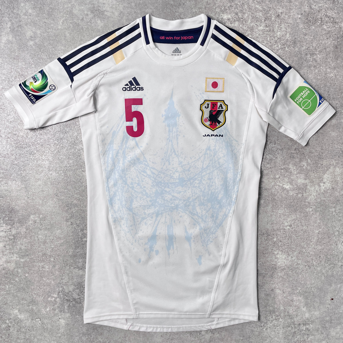 【正規選手支給品2012-2013 adidas JAPAN away Confederations Cup 2013 away NAGATOMO #17】