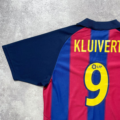 【正規品2003-2004 NIKE Barcelona home Kluivert#9】