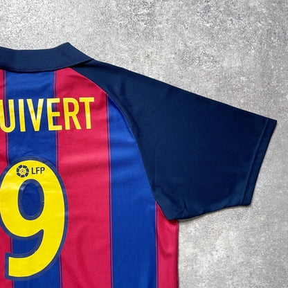【正規品2003-2004 NIKE Barcelona home Kluivert#9】