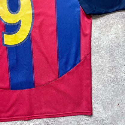 【正規品2003-2004 NIKE Barcelona home Kluivert#9】