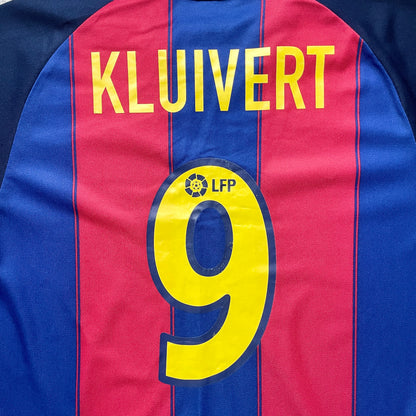 【正規品2003-2004 NIKE Barcelona home Kluivert#9】